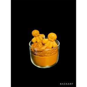 Christmas Gingerbread Men Primitive Country Candle